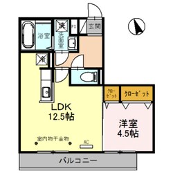 Coco上米島の物件間取画像